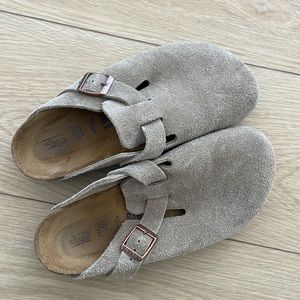 Birkenstock | Boston Soft Footbed - Suede Leather - Taupe | EU 35